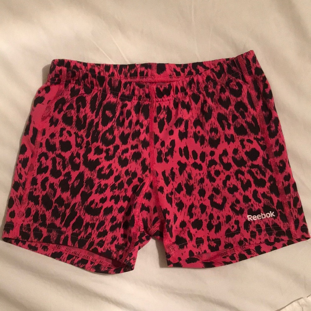 Patterned Reebok spandex shorts